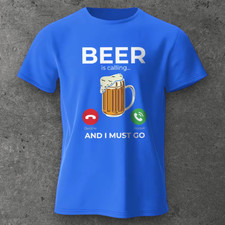 T-shirt uomo birra che chiama