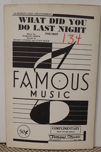 What did you last night - you, do