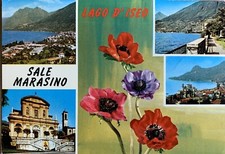 Cartolina Sale Marasino Lago d’Iseo Brescia viaggiata