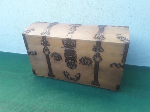 Antico baule viaggio - , legno