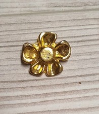 Spilla antica fiori color oro