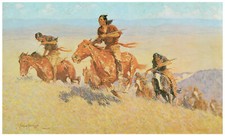 Decor POSTER. Indians riding