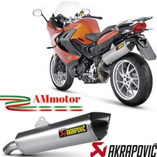 Akrapovic Bmw F 800 GT 2014 Terminale Di Scarico Moto Titanio Grigio Omologato