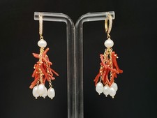 Orecchini donna corallo rosso