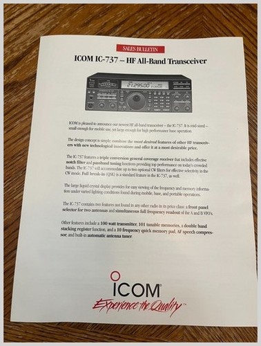 Icom 737 ricetrasmettitore - ic-737,