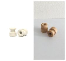 Pz. 1 Isolatori Isolatore Porcellana/Legno ø 18 e 20mm + Vite e Tassello