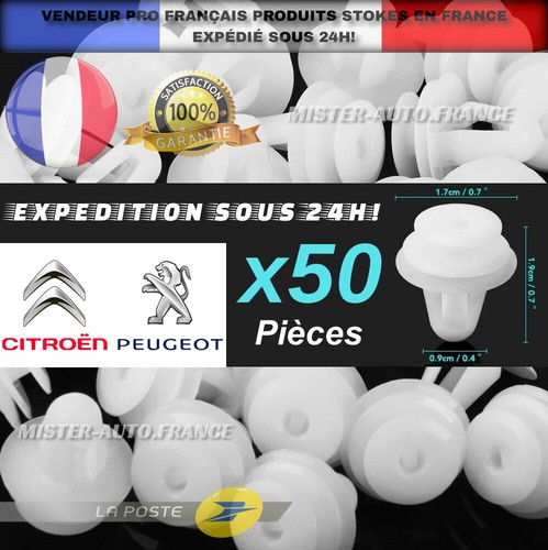 X50 clips agrafe - pour, peugeot