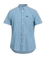CAMICIA LEE JEANS BUTTON DOWN REGULAR FIT Tg. XL - SHIRT BLUE  JEANS DENIM