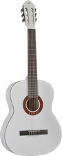 GUITARS - CS-10 WHITE, Chitarra Classica Serie Studio Scala 4/4, Top in Tiglio, 