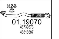 Tubo di scarico MTS 01.19070