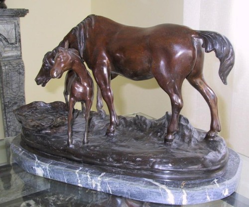 Scultura cavallo bronzo - in,