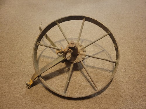 Vintage wheel barrow - wheel,