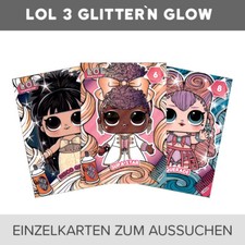 L.O.L Surprise Serie 3 Glitter 'N' Glow Trading Cards a scelta/to choice