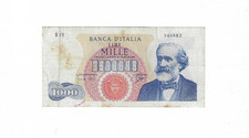 BANCONOTA 1000 LIRE VERDI 25