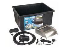 Ubbink Set Cascata Nevada 30 cm Inox LED Gioco lama d' Acqua PISCINA Pompa Vasca