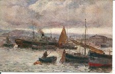 rts 061 Anni 20 - CARGNEL -TRIESTE Il Porto - non VG- FP- Ed. Scrocchi