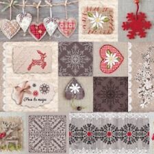 Tela Cerata Tovaglia di Natale Cuori Amore 9075.01 Angolare Rotondo Ovale