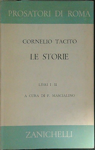 Storie libri ii tacito - libri, i-ii