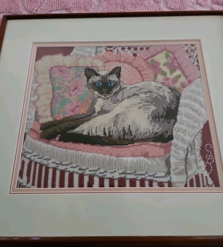 Quadro vintage 1988 gatto
