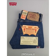 LEVI'S jeans LEVIS 501 Original Fit 501.01.14 Blu Classic Regular Dritto Vintage