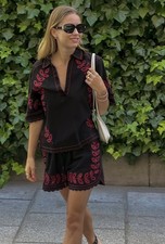 Set pantaloncini ricamati e