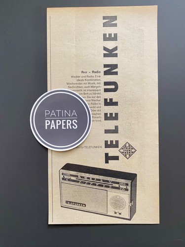 1964 telefunken ticcolo radio - telefunken,