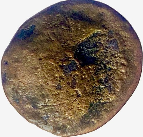 Antica moneta celtica bronzo