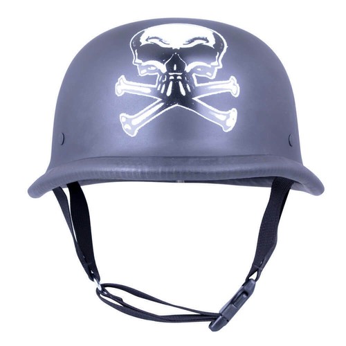 Nero opaco casco moto tedesca - opaco,
