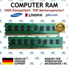4 GB (2x 2 GB) UDIMM DDR3 Per
