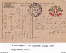 FRANCHIGIA - P.M. 3° CORPO D'