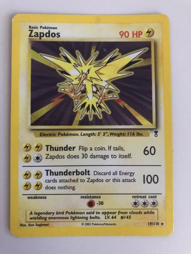 Zapdos 110 set legendary - zapdos, 19/110