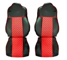 Set 2 coprisedili rosso e nero