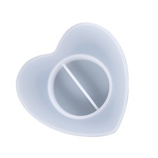  FAI DA TE Candle Stick Stampo a forma di cuore Forma Candela Holder Epossidico