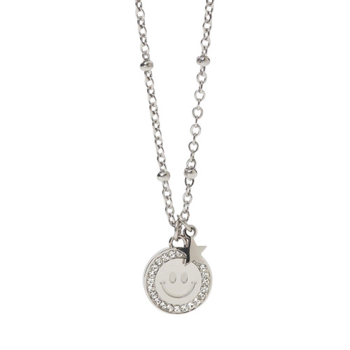 Collana acciaio con - collana,