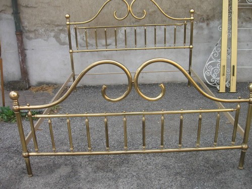 Letto ottone matrimoniale - ottone,