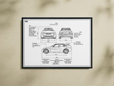 Poster inspired ford escort - inspired,