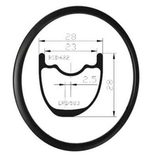 Cerchi Asimmetria MTB Carbonio