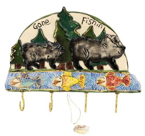 Portachiavi orso nero - , blue