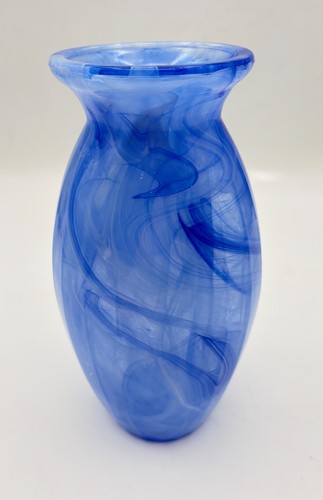 Vaso vintage vetro blu - , motivo