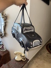 Rara Bellissima Borsa Donna Braccialini Temi Tema Taxi Nero Originale