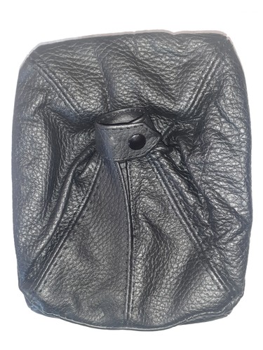 Cuffia cambio pelle nera - in,