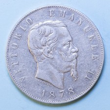 VITTORIO EMANUELE II 5 LIRE