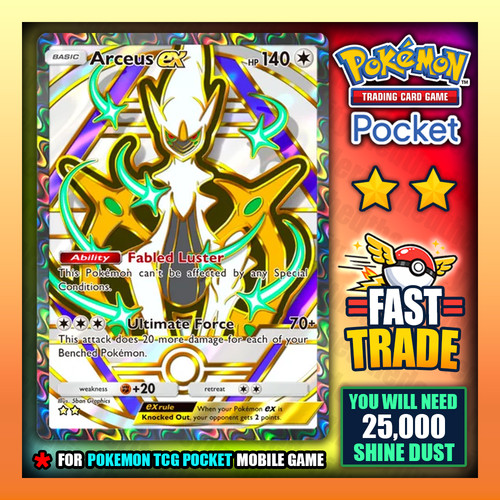 Pokemon tcg pocket arceus ex - tcg,