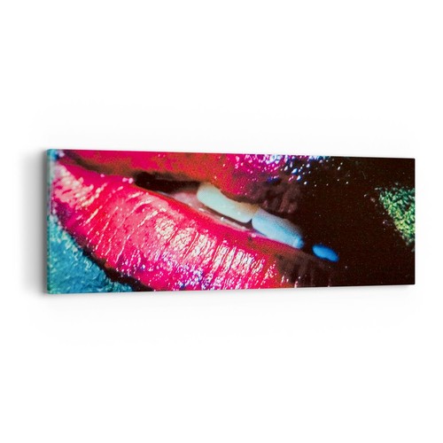 Quadro tela 90x30cm labbra - su,