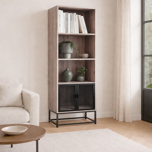 Libreria laminato metallo - libreria,