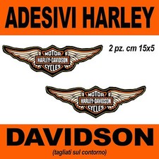 2 PEZZI ADESIVO ADESIVI ALI HARLEY DAVIDSON  VERNICIABILE!! STICKERS