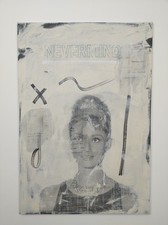 QUADRO Arte Moderna Street art  Borowskj Audrey Hepburn (SCHIFANO, WARHOL)