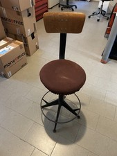 Sgabello girevole e regolabile per tavolo da disegno / Bar Vintage