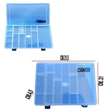 CASSETTA DA PESCA IN PLASTICA GRANDE CON SCOMPARTI SCATOLA ARTIFICIALI MARE LAGO