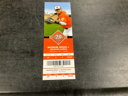 Orioles 2017 ticket stub - orioles~2017,